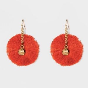 Full Circle Fringe Drop Earrings